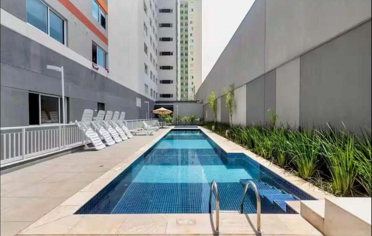 Loft Com Ar Condicionado E Piscina A 86 Metros Do Metro Bras São Paulo
